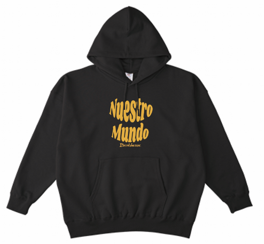 BVビックシルエット プルオーバーパーカー ブラック FRIO