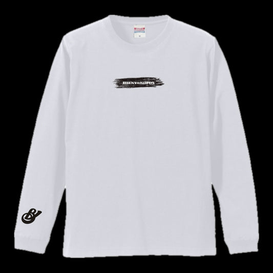 BVノーマルフィット長袖Tシャツ ホワイト DEBIL