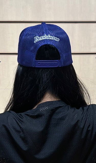 【数量限定】BVツートンメッシュキャップ ホワイト X パープル MULTIPLE