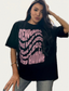 BVビックシルエット半袖Tシャツ ブラック OLA