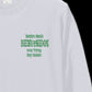 BVノーマルフィット長袖Tシャツ　ホワイト　FRENTE