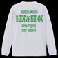【再販】BVノーマルフィット長袖Tシャツ　ホワイト　DETRAS