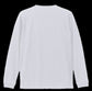 BVノーマルフィット長袖Tシャツ　ホワイト　FRENTE