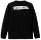 BVノーマルフィット長袖Tシャツ　ブラック　DEBIL