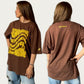 BVビックシルエット半袖Tシャツ ブラウン OLA