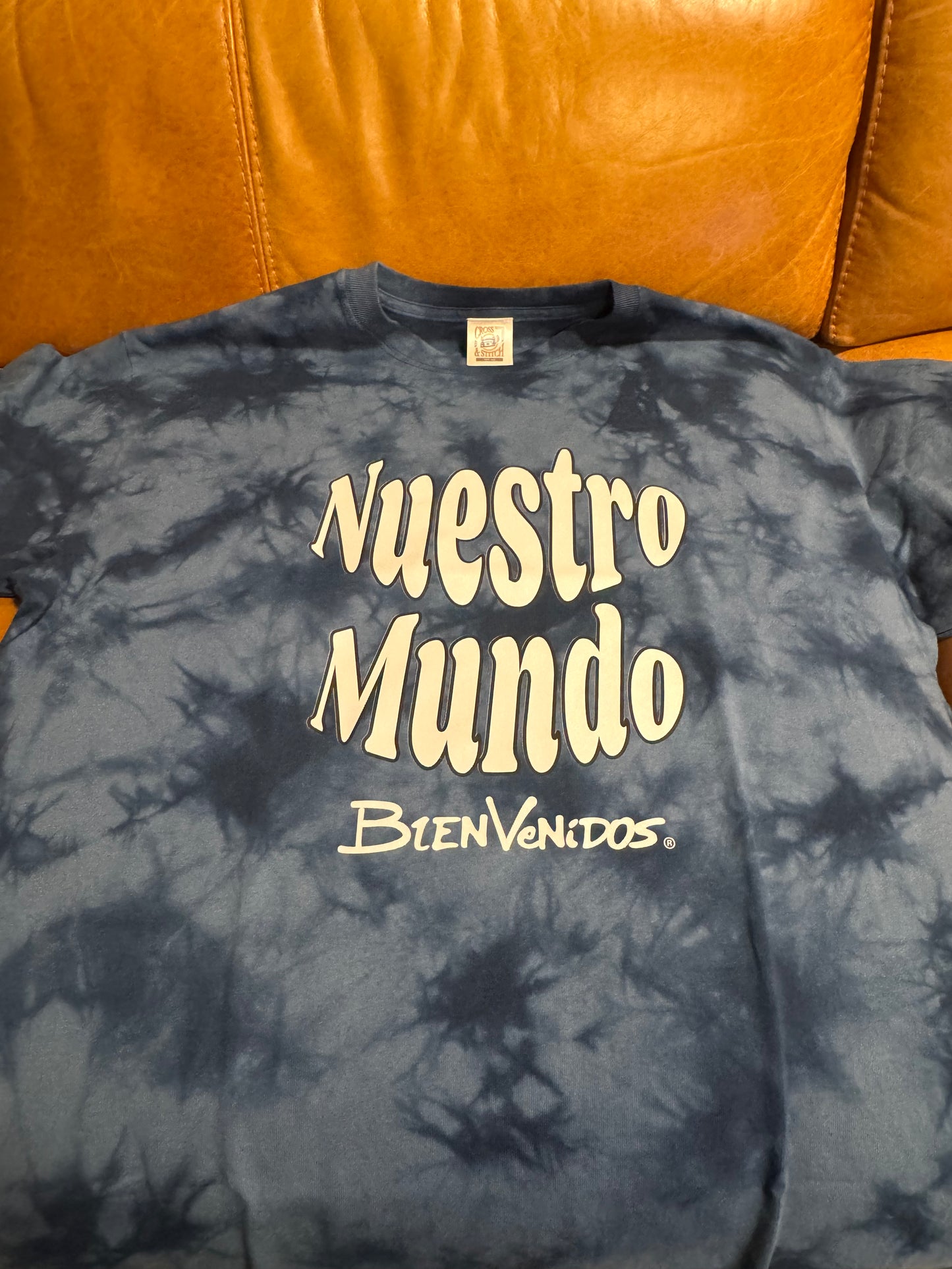 BVノーマルフィット　タイダイTシャツ　ネイビー OSTENTOSO