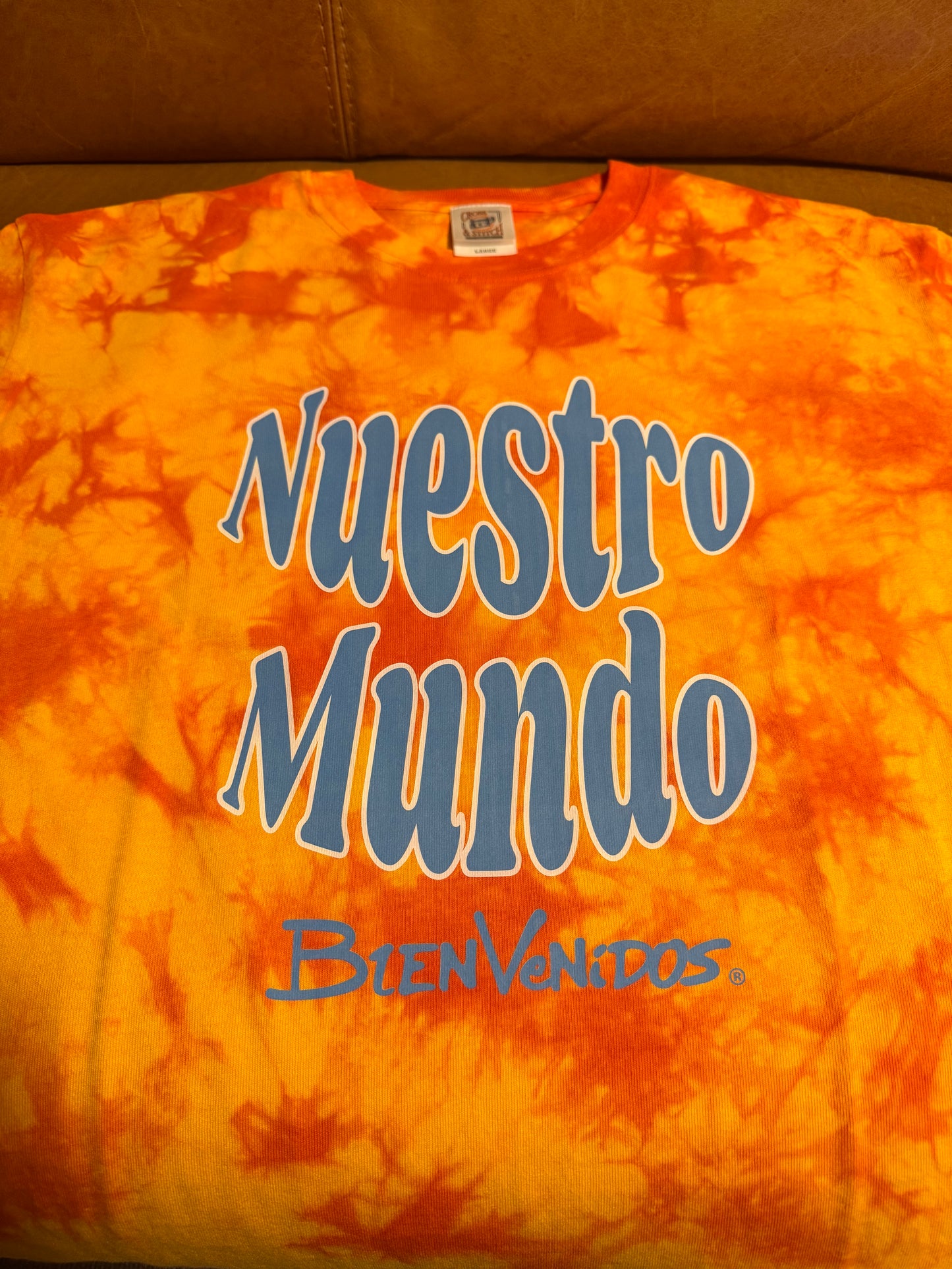 BVノーマルフィット　タイダイTシャツ　オレンジ OSTENTOSO