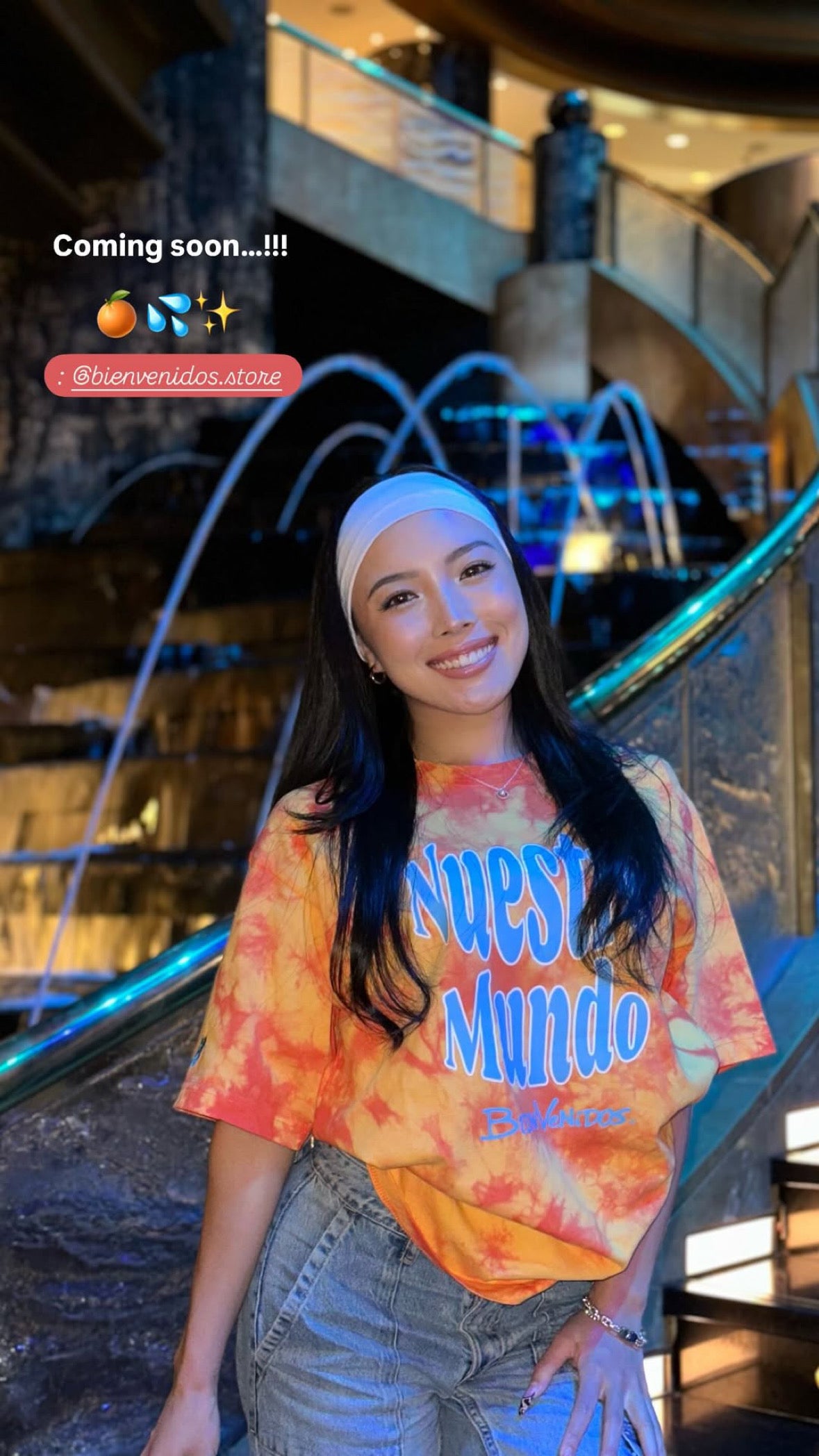 BVノーマルフィット　タイダイTシャツ　オレンジ OSTENTOSO
