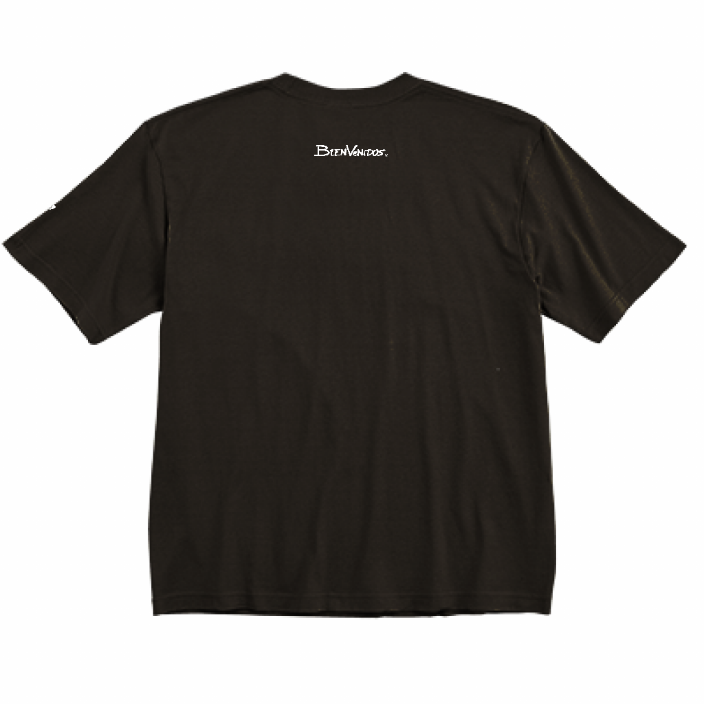 BVビックシルエット半袖Tシャツ ブラック X ホワイト OLA