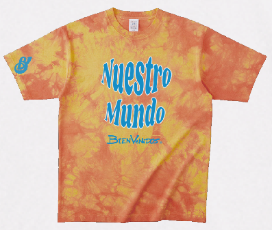BVノーマルフィット　タイダイTシャツ　オレンジ OSTENTOSO