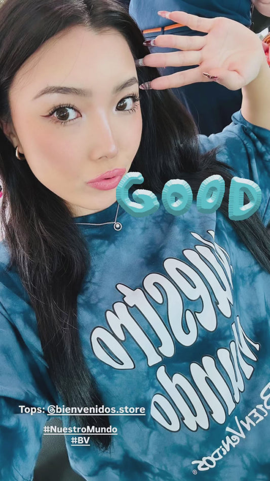 BVノーマルフィット　タイダイTシャツ　ネイビー OSTENTOSO