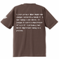 BVノーマルフィット半袖Tシャツ 　チャコール　VERANO