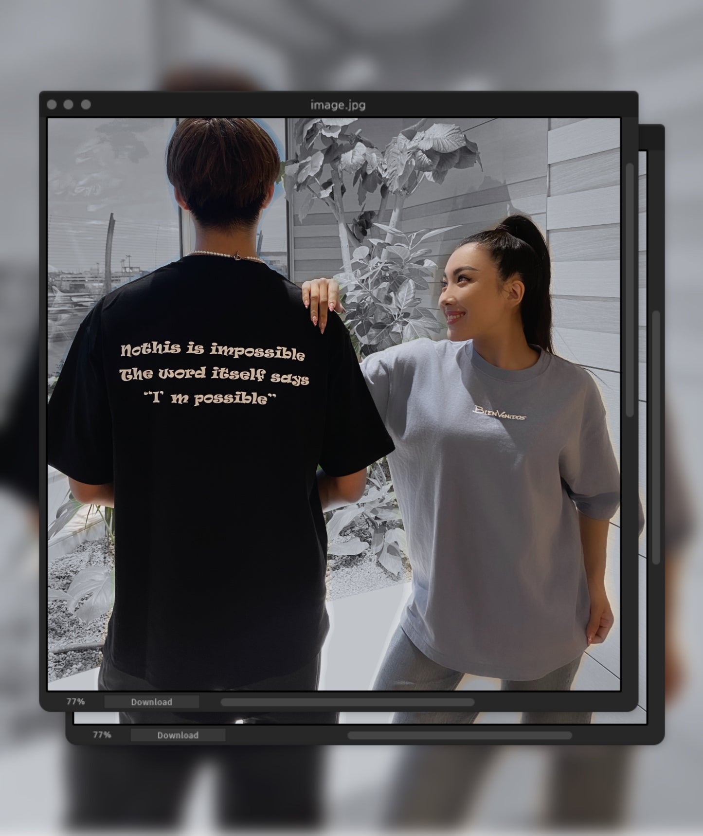 BVビックシルエット半袖Tシャツ　アシッドブルー　SENTIDO